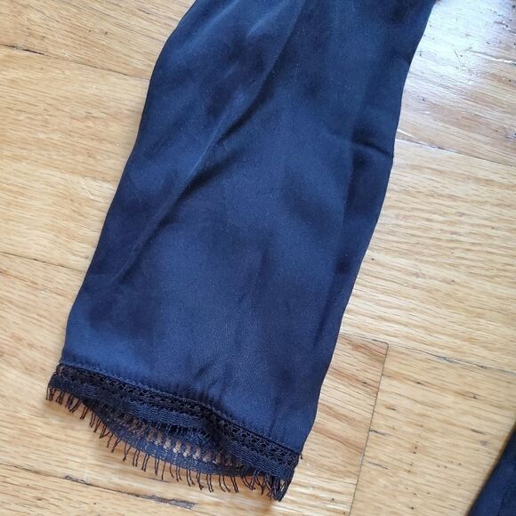 Elie Tahari Silk Black Blouse - Picture 6 of 8